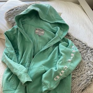 Cape cod zip up in teel